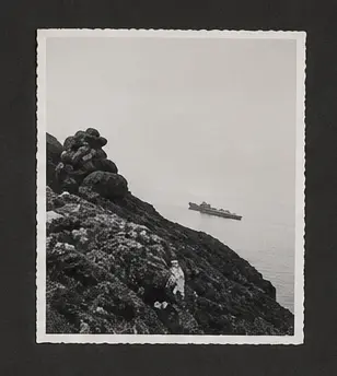 Llegada a Santa Cruz de La Palma del entonces capitán de fragata Karl Doenitz. en el crucero Emden.